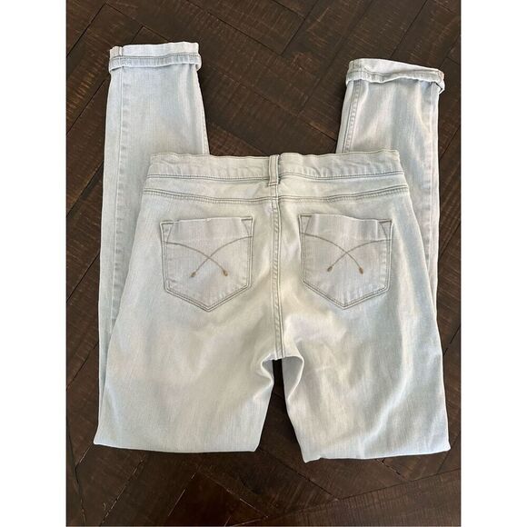 Topshop Moto Maternity Light Wash Cuffed Baxter Jeans With Bellyband Size 8 - Picture 5 of 5